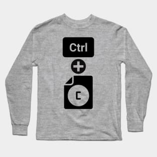 Ctrl + C Design Long Sleeve T-Shirt